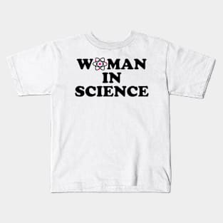 Woman In Science Kids T-Shirt